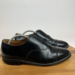 Mens Gleneagles Cambridge Black Leather Brogue Dress Shoes Oxfords Size 9.5 D